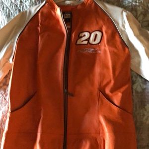 Tony Stewart orange ladies leather jacket